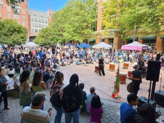 A musical performance at the 2022 Rockville Bubble Tea Festival